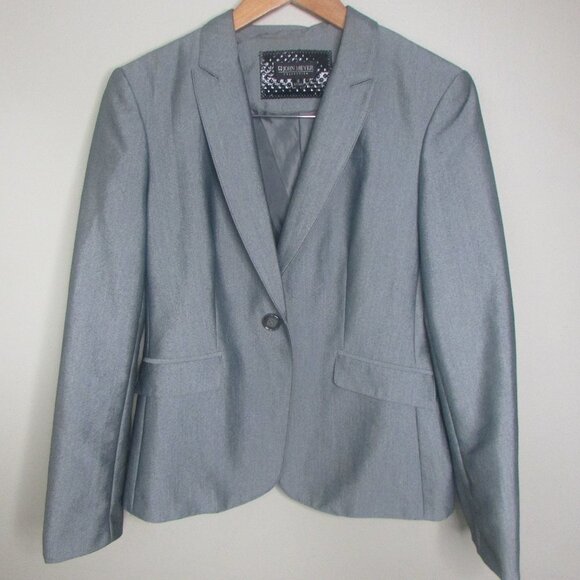 John Meyer Collection Blazer 10 Silver Gray - Picture 1 of 11